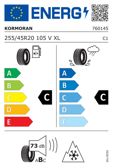 4x RODAS 20 Inverno DODGE CHARGER VI LX Kormoran 255/45 R20