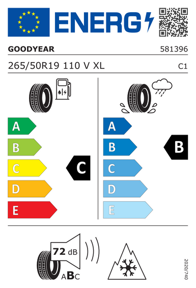 Pneumatiky Goodyear ULTRAGRIP PERFORMANCE+ SUV XL FP 265/50 R19 110V