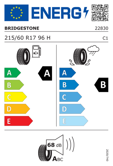 Pneumatiky Bridgestone TURANZA T005 215/60 R17 96H