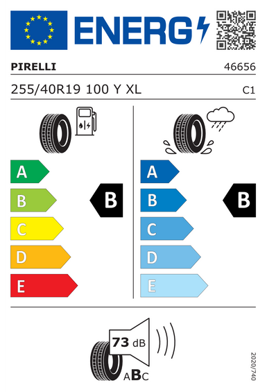Tires Pirelli POWERGY 2 255/40 R19 100Y