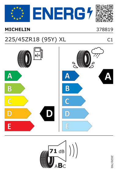 Neumáticos Michelin PILOT SUPER SPORT XL * 225/45 R18 95Y