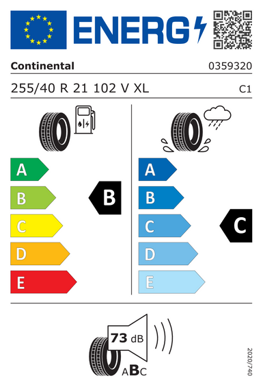 Pneus Continental CrossContact RX XL FR AR 255/40 R21 102V