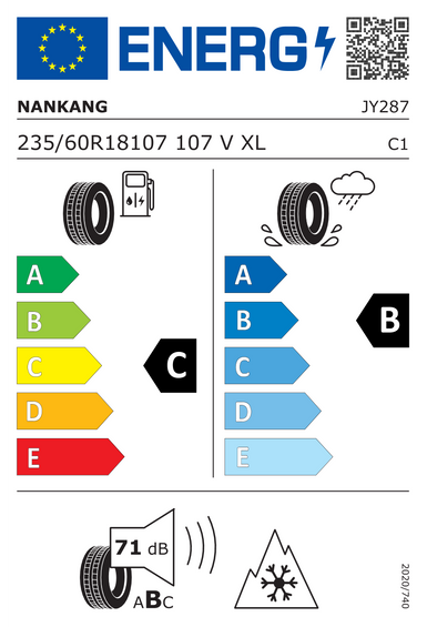 Neumáticos Nankang WINTER ACTIVA SV-4 XL 235/60 R18 107V