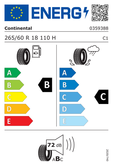 Neumáticos Continental CrossContact RX FR 265/60 R18 110H