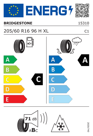 4x RUOTE 16 Invernali HYUNDAI KAUAI I OS KONA I OS Bridgestone 205/60 R16