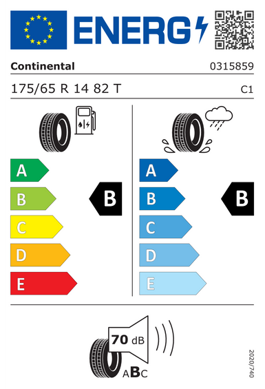 Ελαστικά Continental ContiEcoContact 5 175/65 R14 82T