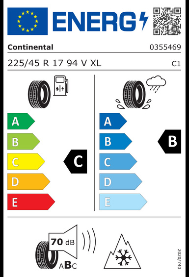 4x RUEDAS 17 Invierno SEAT LEON MK3 5F Continental 225/45 R17