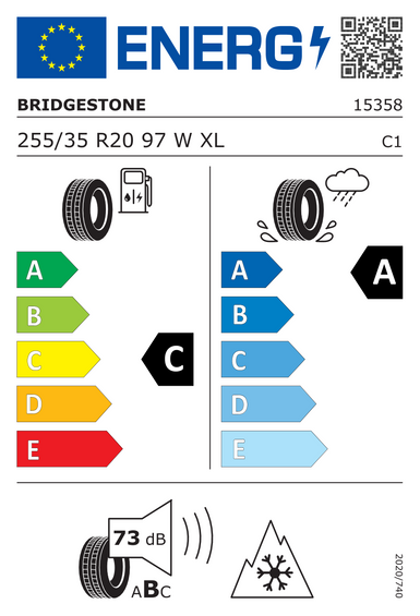 Pneus Bridgestone BLIZZAK LM005 XL FR 255/35 R20 97W