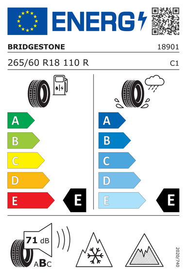 Pneus Bridgestone BLIZZAK DM-V3 265/60 R18 110R