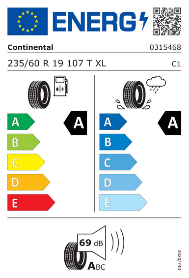 Tires Continental EcoContact 7 235/60 R19 107T