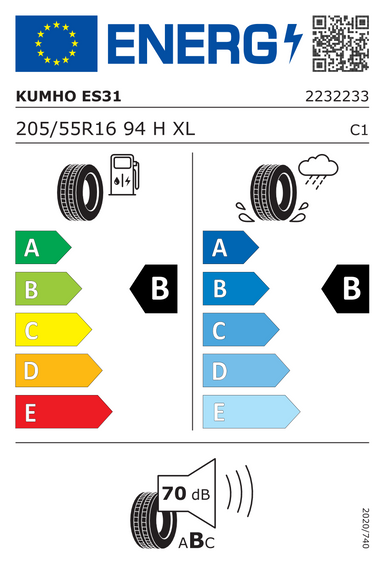 Anvelope Kumho Ecowing ES31 XL 205/55 R16 94H