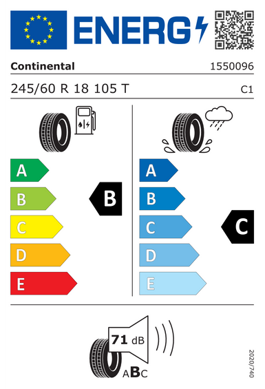 Neumáticos Continental Crosscontact LX Sport 245/60 R18 105T