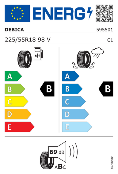 Neumáticos Dębica PRESTO 225/55 R18 98V