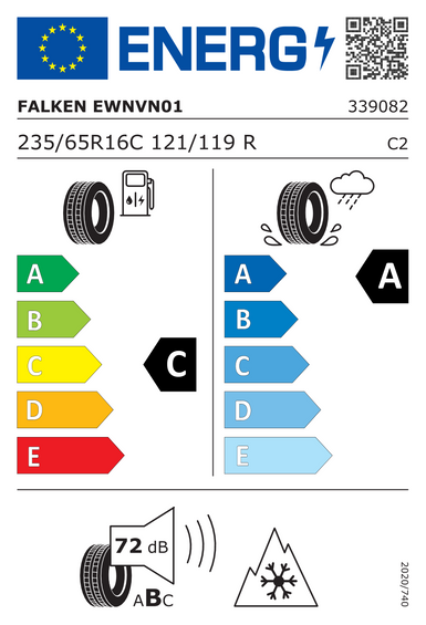 Neumáticos Falken EUROWINTER VAN01 235/65 R16 121R