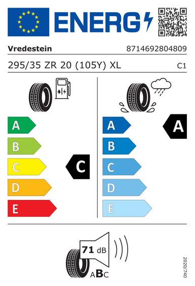 Tires Vredestein ULTRAC PRO XL FSL 295/35 R20 105Y