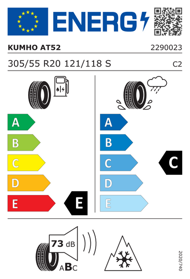 Anvelope Kumho ROAD VENTURE AT52 305/55 R20 121S