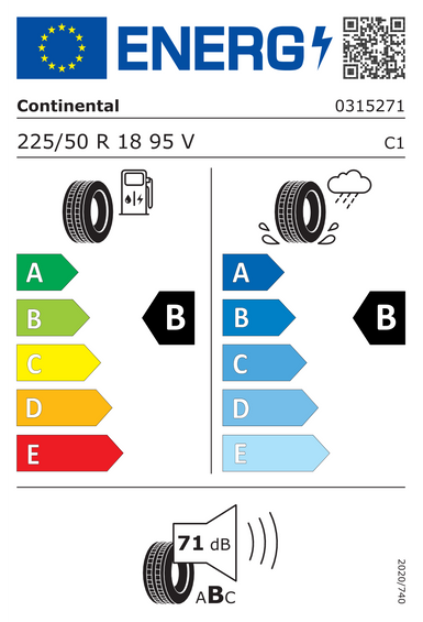 Anvelope Continental EcoContact 6 FR 225/50 R18 95V