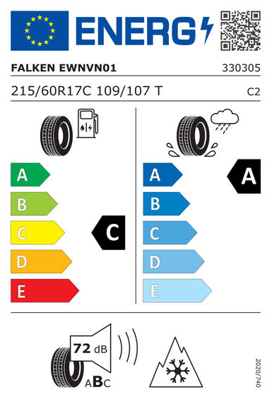 4x ROUES 17 Hiver KIA PV5 SW1 Falken 215/60 R17