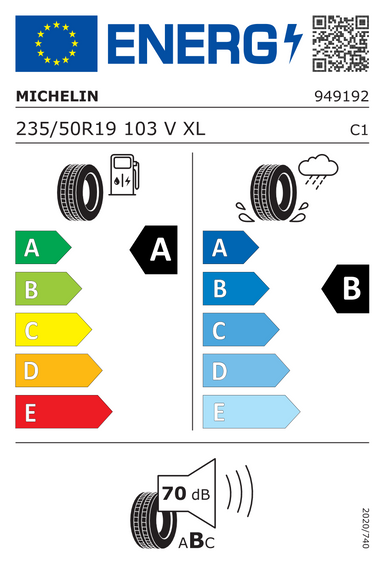Pneumatiky Michelin PRIMACY 4 XL VOL 235/50 R19 103V