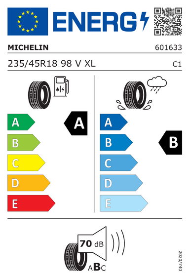 Opony Michelin E PRIMACY XL FR T2 ST 235/45 R18 98V