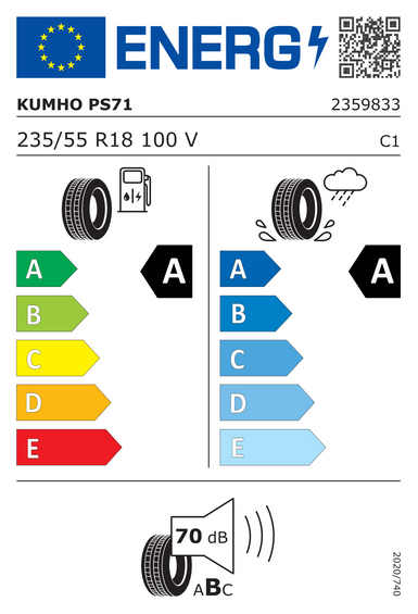 Anvelope Kumho Ecsta PS71 235/55 R18 100V