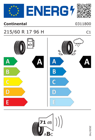 Pneumatici Continental EcoContact 6 215/60 R17 96H