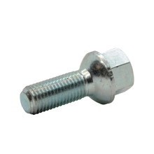 Fixing screw M15x1.25 / 28mm / sphere / galvanized / K17