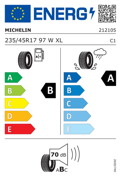 Anvelope Michelin PRIMACY 4+ XL FR 235/45 R17 97W