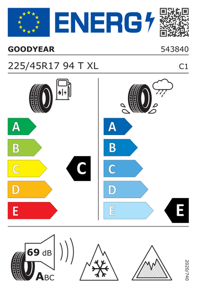 Opony Goodyear UltraGrip Ice 3 225/45 R17 94T