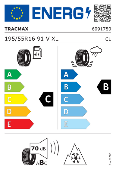 4x RUEDAS 16 Invierno RENAULT ZOE BFM FL Tracmax 195/55 R16