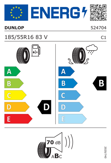 Pneumatiky Dunlop SP SPORT FASTRESPONSE 185/55 R16 83V