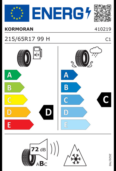 4x ROUES 17 Hiver DS DS 4 II EMP2 N.4 Kormoran 215/65 R17