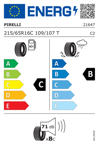 Anvelope Pirelli Carrier 215/65 R16 109T
