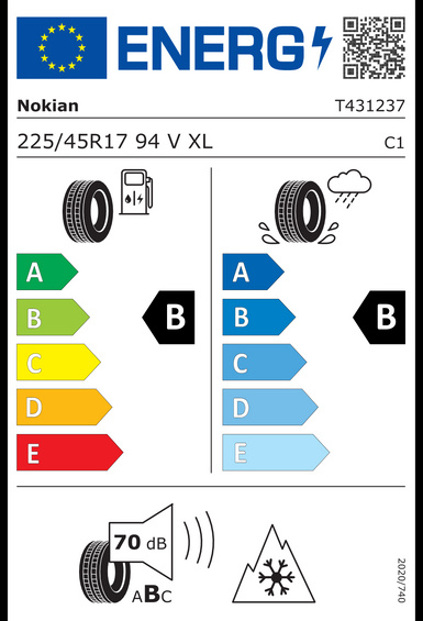 4x RUOTE 17 Invernali JAGUAR X-TYPE CD132 Nokian 225/45 R17